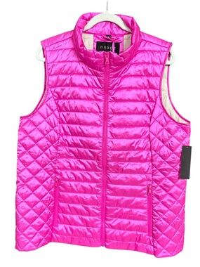 NWT Nuage Pink Packable Lightweight Wind & Water Resistant Puffer Vest Sz L
